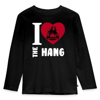 J’aime Hang Lover Heart Hang Music Fan - T-shirt manches longues Premium Enfant - noir - Devant - AI Model Kid Male (0cm)