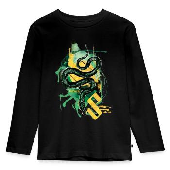 Harry Potter Slytherin Snake - Kids' Premium Longsleeve Shirt - black - Front - AI Model Kid Male (0cm)