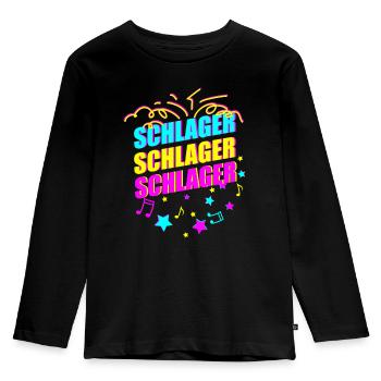 Hit - Kids' Premium Longsleeve Shirt - black - Front - AI Model Kid Male (0cm)