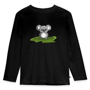 Ours koala koala - T-shirt manches longues Premium Enfant - noir - Devant - AI Model Kid Male (0cm)