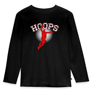 Basketball B-Ball Hoops Gift Idea Sport - Kids' Premium Longsleeve Shirt - black - Front - AI Model Kid Male (0cm)