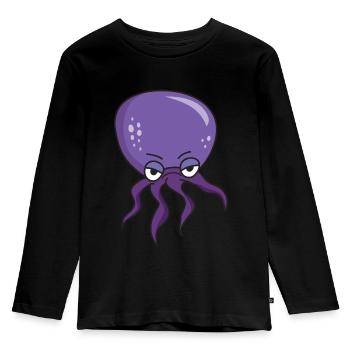 Octopus Giant octopus inkfish tentacle sea - Kids' Premium Longsleeve Shirt - black - Front - AI Model Kid Male (0cm)