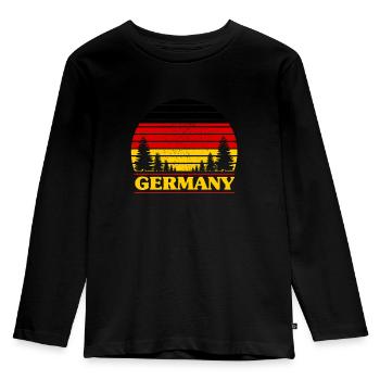 Allemagne - T-shirt manches longues Premium Enfant - noir - Devant - AI Model Kid Male (0cm)