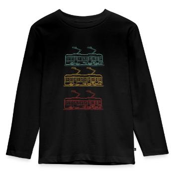 Téléphérique Téléphérique Télécabine - T-shirt manches longues Premium Enfant - noir - Devant - AI Model Kid Male (0cm)