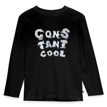 constant cool - Kinder Premium Bio Langarmshirt - Schwarz - Vorne - AI Model Kid Male (0cm)