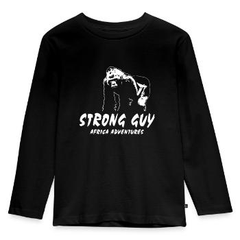 Gorilla - Monkey - Kids' Premium Longsleeve Shirt - black - Front - AI Model Kid Male (0cm)