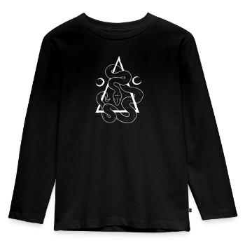 Serpent evil - T-shirt manches longues Premium Enfant - noir - Devant - AI Model Kid Male (0cm)