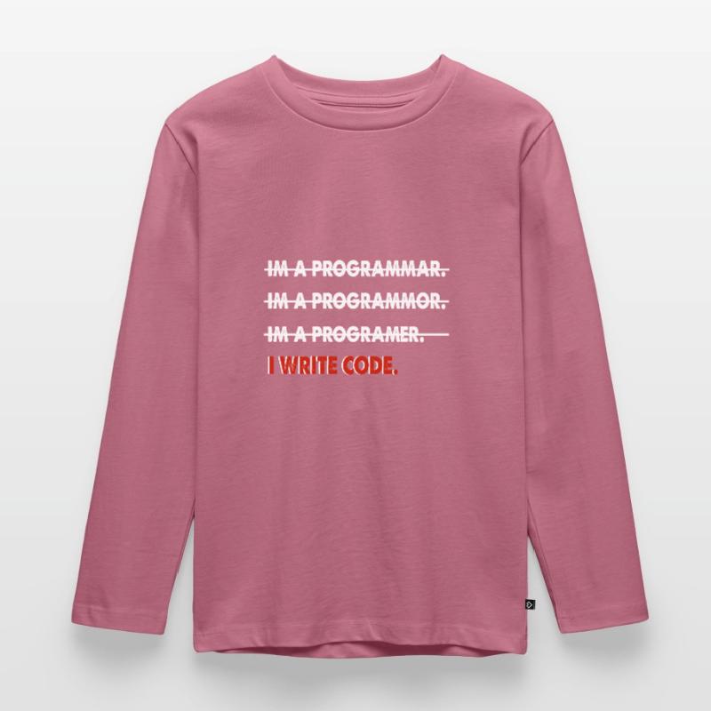 Coder coder funny gift Kids' Premium Longsleeve Shirt