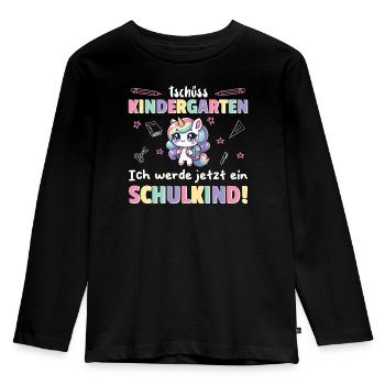 Kindergarten Farewell Hello School, I'm ready! - Kids' Premium Longsleeve Shirt - black - Front - AI Model Kid Male (0cm)