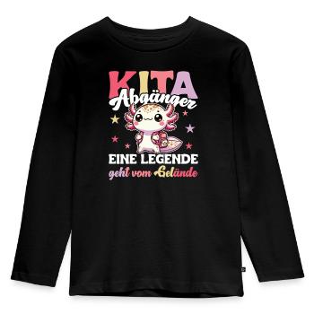 Daycare graduate: 2024 a legend leaves the site - Kids' Premium Longsleeve Shirt - black - Front - AI Model Kid Male (0cm)