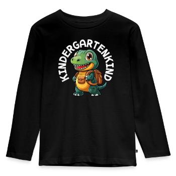 I'm now a kindergarten child 2025 - Kids' Premium Longsleeve Shirt - black - Front - AI Model Kid Male (0cm)