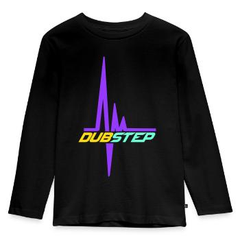 Dub Step Techno Musique Pulsation Fréquence cardiaque - T-shirt manches longues Premium Enfant - noir - Devant - AI Model Kid Male (0cm)