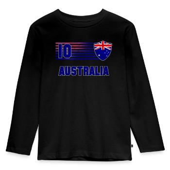Australie - T-shirt manches longues Premium Enfant - noir - Devant - AI Model Kid Male (0cm)