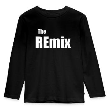 The REmix Child Father Partner Look - Kids' Premium Longsleeve Shirt - black - Front - AI Model Kid Male (0cm)
