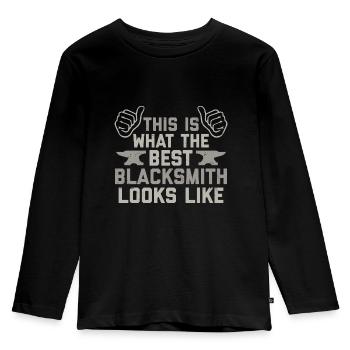 Farrier - Kids' Premium Longsleeve Shirt - black - Front - AI Model Kid Male (0cm)