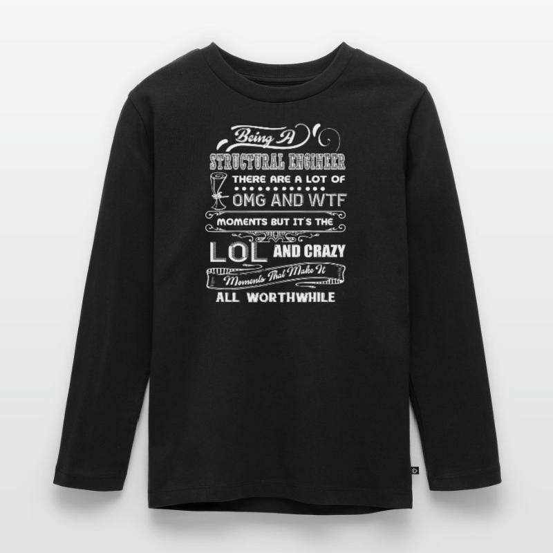 Structural Engineer Being A Structural Engineer Kids' Premium Longsleeve Shirt