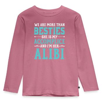 We Are More Than Besties Best Friend Friendship - Kids' Premium Longsleeve Shirt - mauve - Front - AI Model Kid Female (0cm)