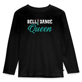 Belly Dance Queen Belly Dancing Dance Belly Dancer - Kids' Premium Longsleeve Shirt - black - Front - AI Model Kid Male (0cm)
