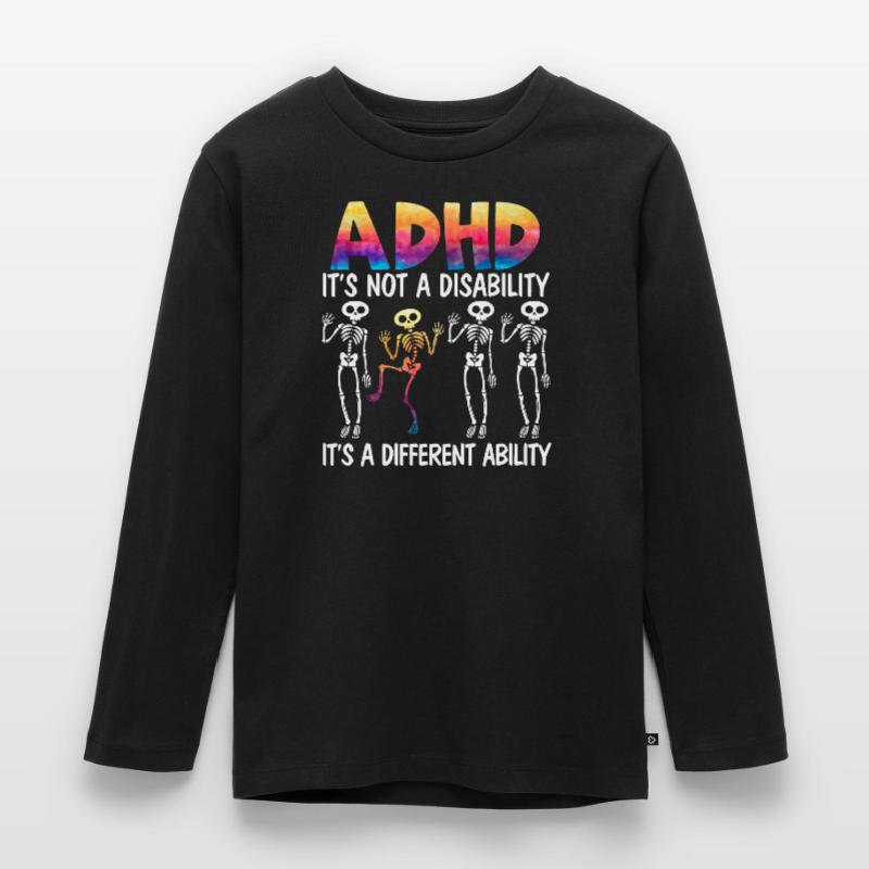 ADHD It's A Different Ability Nerodiversity Kids' Premium Longsleeve Shirt