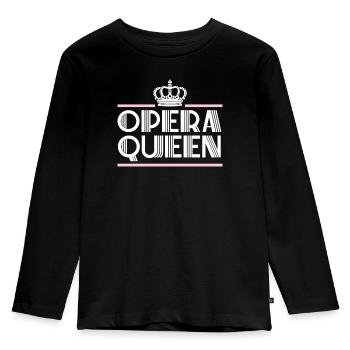 Opera Queen Music Voice Theater Opera Singer - Kids' Premium Longsleeve Shirt - black - Front - AI Model Kid Male (0cm)