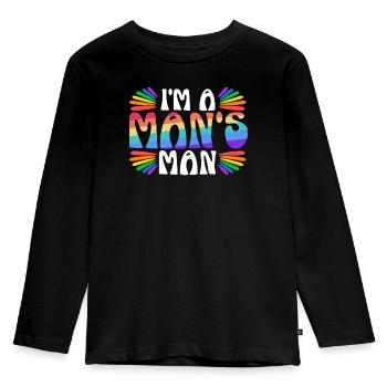 Gay Rights Rainbow Pride Month LGBTQ Gay Pride - Kids' Premium Longsleeve Shirt - black - Front - AI Model Kid Male (0cm)