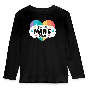 Gay Rights Rainbow Pride Month LGBTQ Gay Pride - Kids' Premium Longsleeve Shirt - black - Front - AI Model Kid Male (0cm)