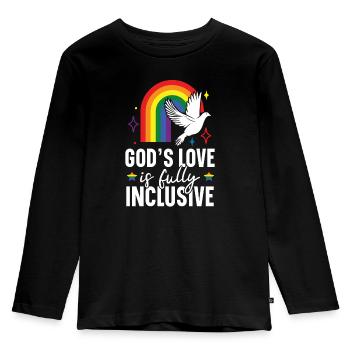 Gay Rights Rainbow Pride LGBTQ Gay Pride Parade - Kids' Premium Longsleeve Shirt - black - Front - AI Model Kid Male (0cm)