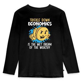 Wirtschaftswissenschaftler Wirtschaftslehrer Beruf Wirtschaft Wirtschaft - Kinder Premium Bio Langarmshirt - Schwarz - Vorne - AI Model Kid Male (0cm)