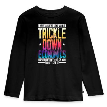 Wirtschaftswissenschaftler Wirtschaftslehrer Beruf Wirtschaft Wirtschaft - Kinder Premium Bio Langarmshirt - Schwarz - Vorne - AI Model Kid Male (0cm)