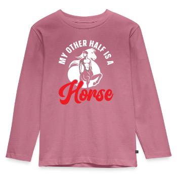Zentaur Fabelwesen Griechische Mythologie - Kinder Premium Bio Langarmshirt - Mauve - Vorne - AI Model Kid Female (0cm)