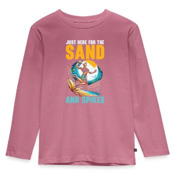 Volley-ball de plage Joueur de volley-ball amateur de sport - T-shirt manches longues Premium Enfant - mauve - Devant - AI Model Kid Female (0cm)