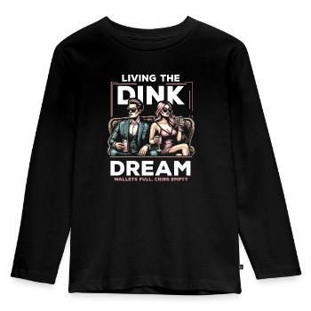 Dual Income No Kids Marriage Married Couple DINK - Kids' Premium Longsleeve Shirt - black - Front - AI Model Kid Male (0cm)
