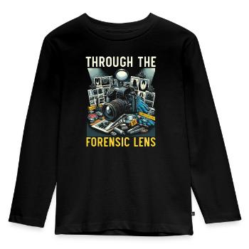 Forensic Photographer Crime Scene Investigation - Kids' Premium Longsleeve Shirt - black - Front - AI Model Kid Male (0cm)