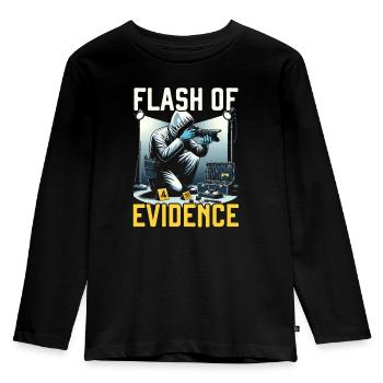 Forensic Photographer Crime Scene Investigation - Kids' Premium Longsleeve Shirt - black - Front - AI Model Kid Male (0cm)