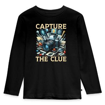 Forensic Photographer Crime Scene Investigation - Kids' Premium Longsleeve Shirt - black - Front - AI Model Kid Male (0cm)