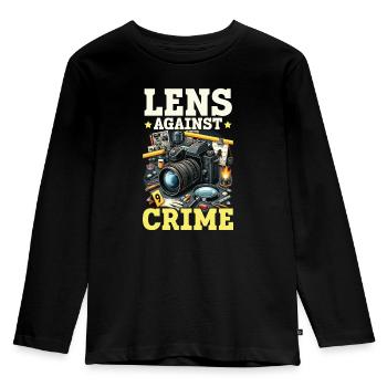 Forensic Photographer Crime Scene Investigation - Kids' Premium Longsleeve Shirt - black - Front - AI Model Kid Male (0cm)