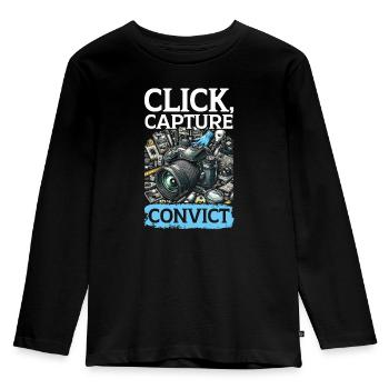 Forensic Photographer Crime Scene Investigation - Kids' Premium Longsleeve Shirt - black - Front - AI Model Kid Male (0cm)
