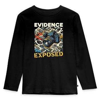 Forensic Photographer Crime Scene Investigation - Kids' Premium Longsleeve Shirt - black - Front - AI Model Kid Male (0cm)