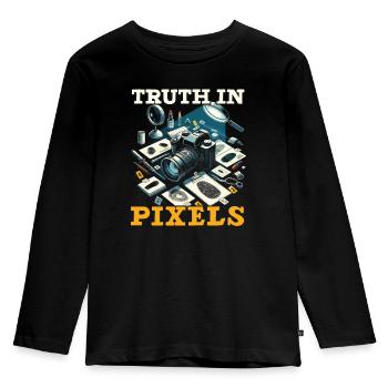 Forensic Photographer Crime Scene Investigation - Kids' Premium Longsleeve Shirt - black - Front - AI Model Kid Male (0cm)