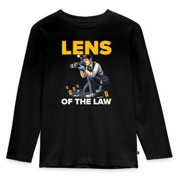 Forensic Photographer Crime Scene Investigation - Kids' Premium Longsleeve Shirt - black - Front - AI Model Kid Male (0cm)