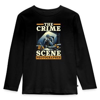 Forensic Photographer Crime Scene Investigation - Kids' Premium Longsleeve Shirt - black - Front - AI Model Kid Male (0cm)