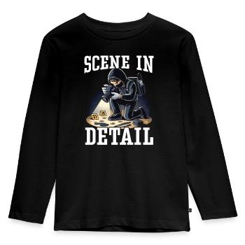 Forensic Photographer Crime Scene Investigation - Kids' Premium Longsleeve Shirt - black - Front - AI Model Kid Male (0cm)
