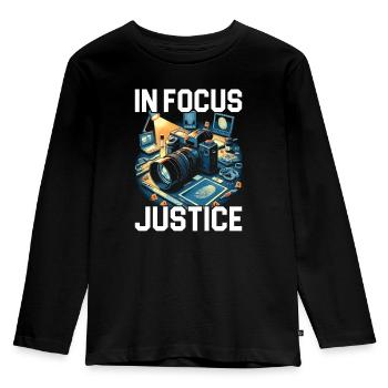 Forensic Photographer Crime Scene Investigation - Kids' Premium Longsleeve Shirt - black - Front - AI Model Kid Male (0cm)