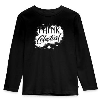 Cosmic Energy Life Energy Universal Force - Kids' Premium Longsleeve Shirt - black - Front - AI Model Kid Male (0cm)