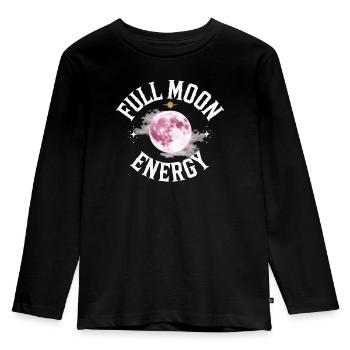 Cosmic Energy Life Energy Universal Force - Kids' Premium Longsleeve Shirt - black - Front - AI Model Kid Male (0cm)
