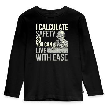 Emploi d’ingénieur en structure Ingénierie des structures - T-shirt manches longues Premium Enfant - noir - Devant - AI Model Kid Male (0cm)