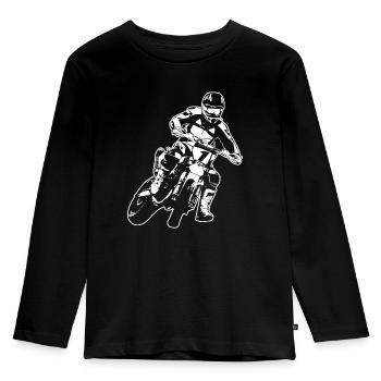 Supermoto - Supermotard - Kids' Premium Longsleeve Shirt - black - Front - AI Model Kid Male (0cm)