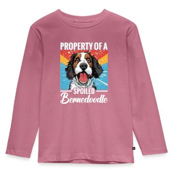 Propriété d’un Bernedoodle gâté - T-shirt manches longues Premium Enfant - mauve - Devant - AI Model Kid Female (0cm)