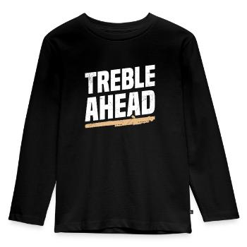Piccolos Treble Ahead - Kids' Premium Longsleeve Shirt - black - Front - AI Model Kid Male (0cm)