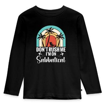 Tut Mir Leid, Ich Kann Nicht, Ich Bin Zu - Kinder Premium Bio Langarmshirt - Schwarz - Vorne - AI Model Kid Male (0cm)